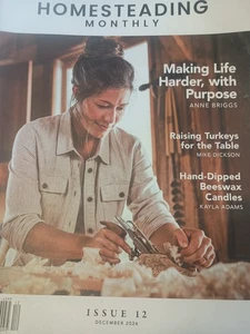 Homesteading Monthly Magazine 2024 #12 Raising Turkeys Beeswax Candles W12 - Bild 1 von 1