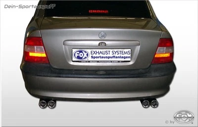 Fox Duplicado Escape Deportivo Opel Vectra B Hatchback, Sedán Y Caravana 2x76mm - Imagen 1 de 4