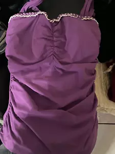 Profile by Gottex Women's Standard Kundala Wired Cup Tankini, Sz 34E-CUP - Picture 1 of 8