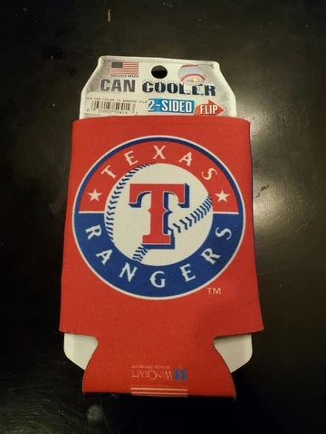 TEXAS RANGERS- MLB-Can Cooler/Coozie-2-sided Design By Wincraft Cover