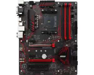 MSI B350 GAMING PLUS Motherboard AMD B350 Socket AM4 DDR4 ATX Ryzen M.2 VGA DVI - Picture 1 of 4