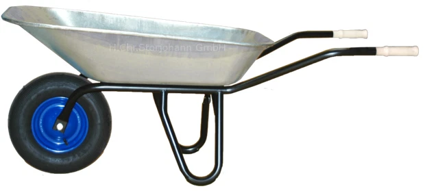 Profi Fagro Schubkarre, Bauschubkarre, 95 Liter verzinkte Mulde, 4PR-Rad - Bild 1 von 1