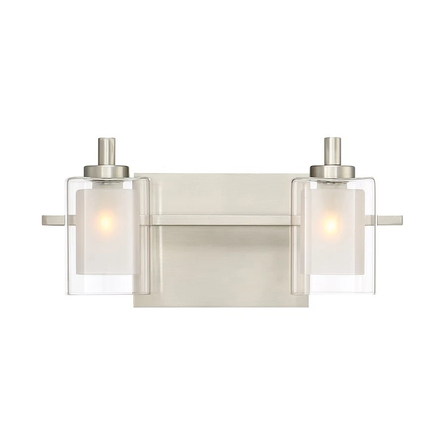 Quoizel Kolt Bath Light, 2 Light, Brushed Nickel - KLT8602BNLED - Image 1 of 1