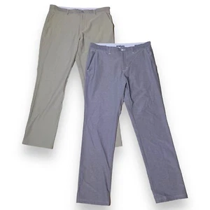 Lot Of 2 Adidas Performance Golf Nylon Blend Pants Men’s Size 35x32 - Picture 1 of 3