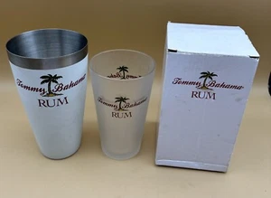 Tommy Bahama Rum Edelstahl Shaker Tasse & Glas Neu im Karton - Bild 1 von 3