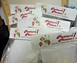 Lot of 6 Pattern Please, Quilted Keepsake Ornament Kits by Mary Maxim NEW - Picture 1 of 9