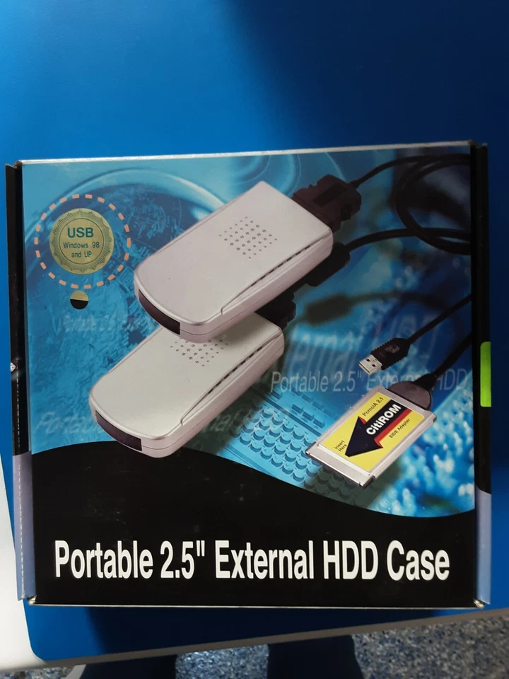 Portable 2.5" External HDD Case MAP-Q21S 2.5" PCMCIA/USB EXTERNAL CABINET E-IDE - Image 1 of 4