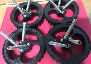 4 NORTHWESTERN AA GUMBALL MACHINE - 2 / 25¢ Gumball Wheels - Picture 1 of 2