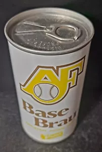 1978 BASE BRAU Appleton Foxes Yellow/Brown 12oz Air Sealed EMPTY BEER CAN - Picture 1 of 3