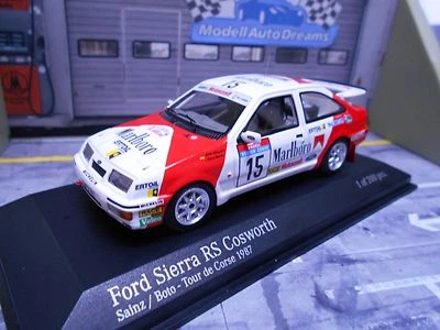 FORD Sierra Cosworth RS Rallye 1987 Sainz Tour de Corse Marlbo  Minichamps 1:43  - Bild 1 von 4