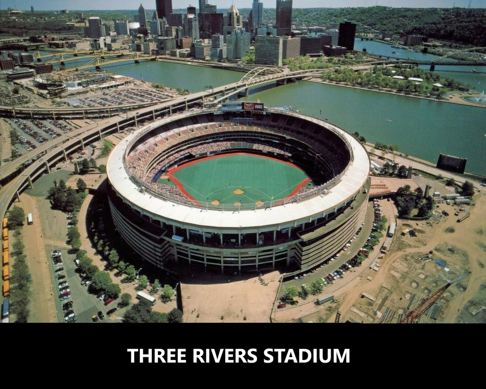 THREE RIVERS STADIUM 8X10 PHOTO PITTSBURGH PIRATES BASEBALL MLB - Image 1 of 1