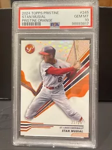 2024 Topps Pristine Stan Musial rifrattore arancione #21/25. Pop 1!!! - Foto 1 di 3