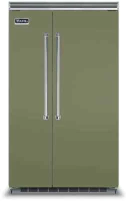 Viking 5 Series VCSB5483CY 48" Built-In Side by Side Refrigerator, Cypress Green - Image 1 of 2