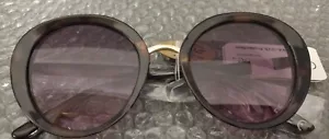 Gafas de sol redondas T93.2 Foster Gran Ophelia Roe doradas/marrones degradado - Imagen 1 de 6