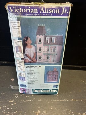 NEW IN BOX Real Good Toys Alison Jr . MODEL J-M907 Victorian Dollhouse 9 ROOMS - Image 1 of 4