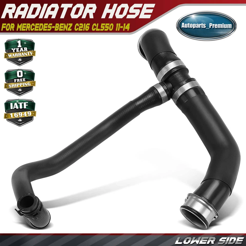 Manguera de refrigeración inferior del radiador para Mercedes-Benz C216 CL550 11-14 W221 S550 12-13 Foto 1 de 4