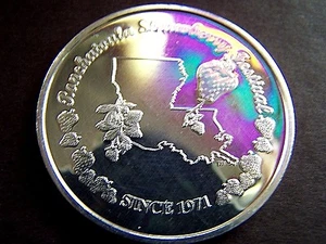 2017 PONCHATOULA STRAWBERRY FESTIVAL Plain Aluminum Mardi Gras Doubloon - Picture 1 of 1