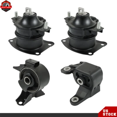 Juego de montaje de motor de 4 piezas para Acura MDX V6 2010 2011 2012 2013 3,7 L transmisión automática Foto 1 de 4