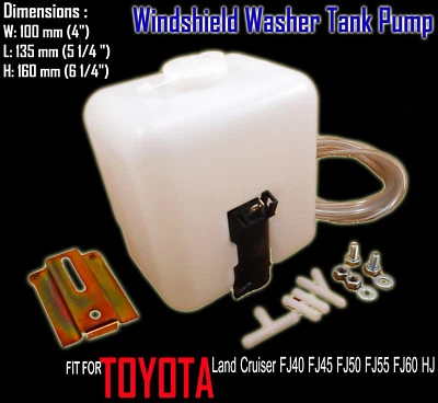 For 1978 Toyota Pickup 4-Speed 20R  Windshield Washer Tank Pump Foto 1 de 4