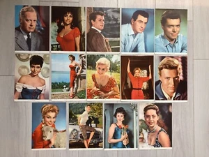 14x Photos ACTEURS / ACTRICES 1960 genre bubblegum GLOBO Loren Kim Novak etc... - Picture 1 of 5