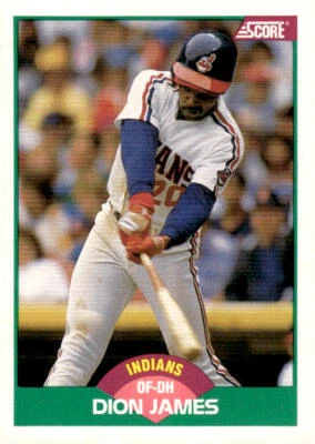 1989 Score Rookie & Traded #51T Dion James Cleveland Indians - Image 1 of 2