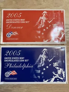 2005 United States Mint Uncirculated Coin Set Denver and Philadelphia - Complete - Picture 1 of 3