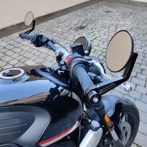 Motorcycle Round 7/8" Bar End Mirrors For Triumph Trident 660 750 Street Twin - Picture 1 of 7