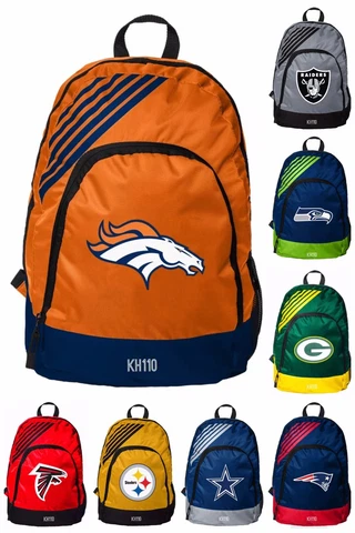 NFL Team Border stripe Backpack (School,Work,Sport) Cover