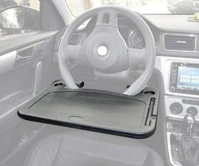 Eating/Laptop Steering Wheel Desk Black for Cars (Pack of 1) - Image 1 of 4