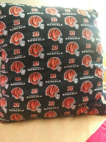Cincinnati, Bengals. NFL, pillow, sofa, bed, throw, decorative, pro,man cave,fun Cover