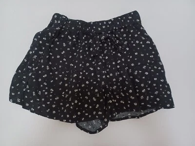 SO Ruffle Shorts High Rise Black White Floral Womens XS NWT - Image 1 of 4