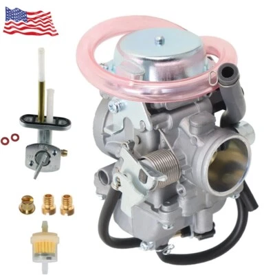 15001-1121 For Kawasaki KL250 KLR 250 Carburetor + Fuel Petcock Switch Valve - Image 1 of 4