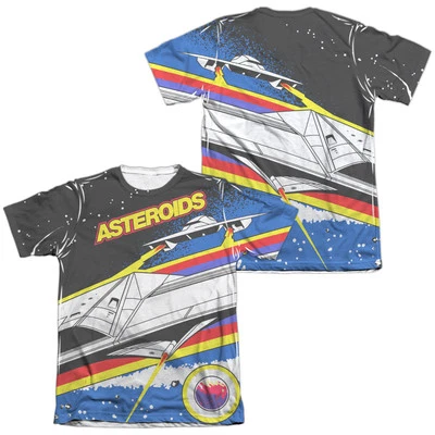 Camiseta gráfica masculina sublimação licenciada ATARI ASTEROIDS ARCADE SM-3XL F/B - Imagem 1 de 3