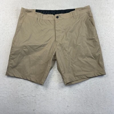 Pantalones Cortos Hawke & Co Para Hombre 40 Marrón Chino Frente Plano Utilitario Elástico Foto 1 de 4