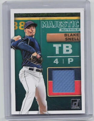 2019 Donruss #MM-BS Blake Snell Majestic Materials - Image 1 of 2