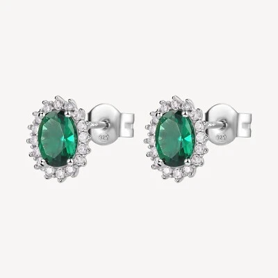 BROSWAY FANCY ORECCHINI CON ZIRCONI IN ARGENTO 925 FLG14 LIFE GREEN - Immagine 1 di 4