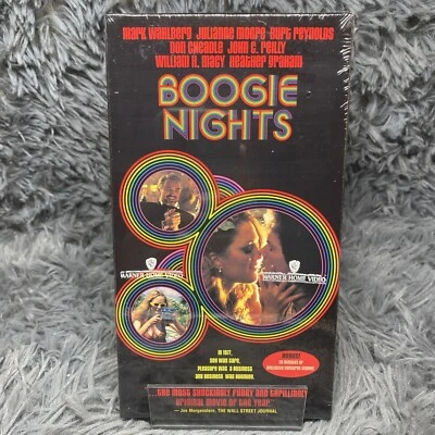 Boogie Nights VHS Tape 1998 Mark Wahlberg Julianne Moore New Sealed Watermarks - Image 1 of 4