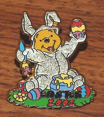 Walt Disney "Pascua 2002" Winnie the Pooh Brillante ¡Pin/Broche Coleccionable! Foto 1 de 3