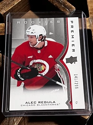 2020-21 Upper Deck Premier Alec Regula Rookie #d 141/299 - Chicago Blackhawks - Image 1 of 2