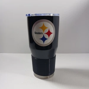 NFL Gameday 30 oz Pittsburgh Steelers Travel Tumbler with Grip Cup Mug - Picture 1 of 3