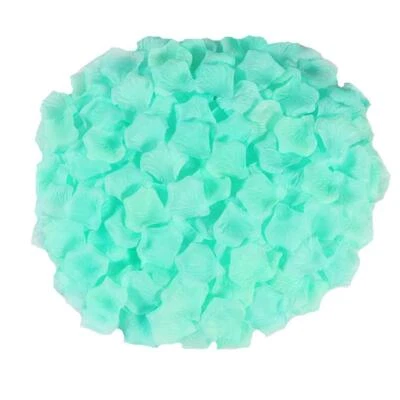1000 Pieces Silk Rose Petals Artificial Flower Wedding Party Decoration Mint - Image 1 of 4