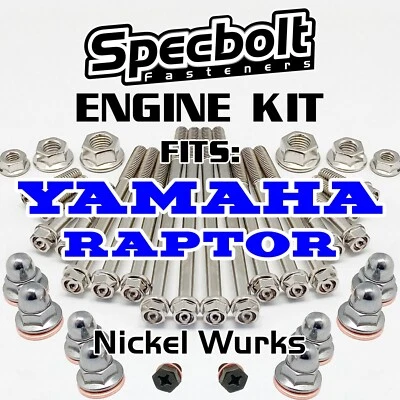 КОМПЛЕКТ БОЛТОВ ДВИГАТЕЛЯ NICKEL RAPTOR 660R 700 700R YAMAHA ATV КРЫШКИ ГОЛОВКИ КАРТЕРА - Изображение 1 из 4