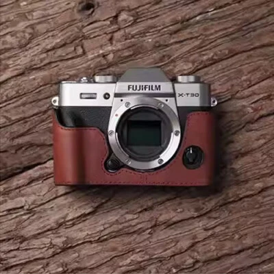 Genuine Real Leather Camera Bag Case Cover For Fujifilm XT30 XT20 XT30II XT20II - Image 1 of 4