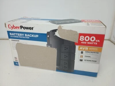 NOB CyberPower CP800AVR / BF800 8-Outlet UPS w/ Surge Protection 800VA 450W - Image 1 of 4