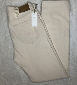NWT AE77 The Classic Japanese Selvedge Jeans Mens Button fly Size 30x32 IVORY