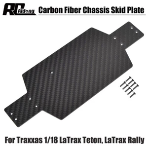 Placa de deslizamiento de chasis de carbono para 1/18 Traxxas LaTrax Teton Rally 4x4 Monster Truck - Imagen 1 de 8