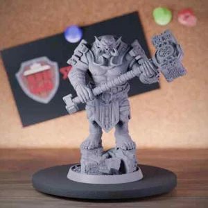 Ogre Miniature Ice Troll Monster Mini Dungeons and Dragons 5e DnD TTRPG - Picture 1 of 8
