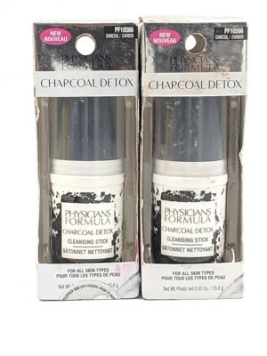 Physicians Formula Charcoal Detox Cleansing Stick face cleanser. Lot of 2 - Image 1 of 4