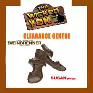 Sandals Ladies Summer Collection Style SUSAN Beige by Weinbrenner Size 9 Aus-NEW - Picture 1 of 6