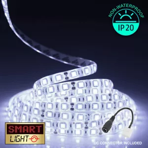 WHITE 5M-10M LED Light Strip Tape Cabinet Kitchen Lighting WATERPROOF 12V 505... - Picture 1 of 21